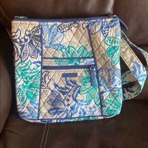 Vera Bradley Hipster/Crossbody Santiago Gray/Blue
